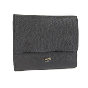 Celine Small Trifold Wallet Trifold Wallet Leather Black